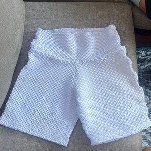 Booty by brabants white biker shorts